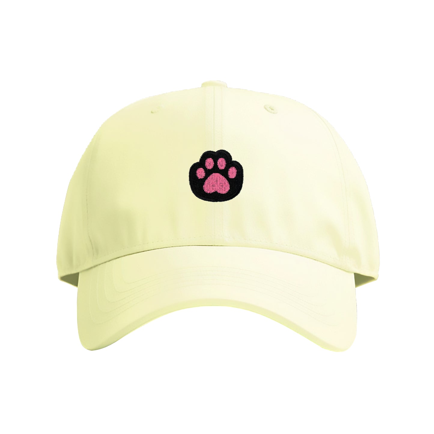 Black Kitty Paw Embroidered Cap