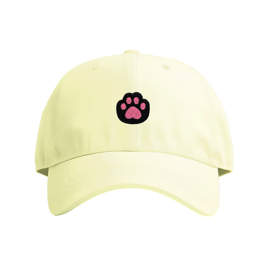 Black Kitty Paw Embroidered Cap