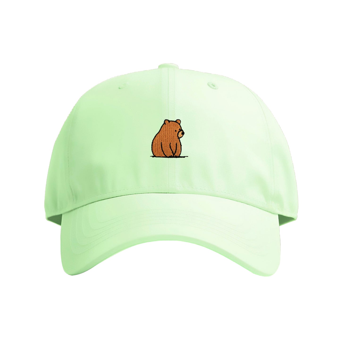 Brown Bear Embroidered Cap