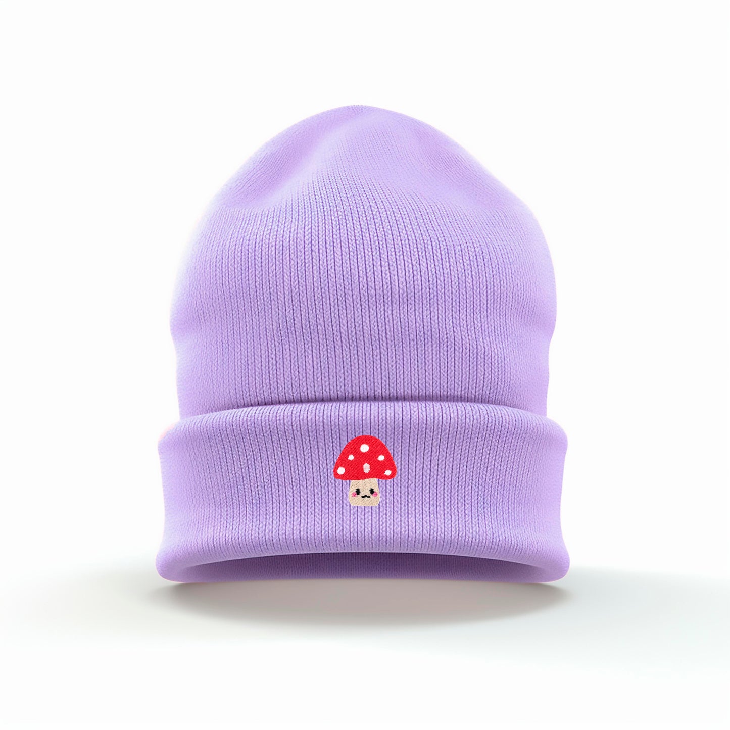 Kawaii Mushroom Embroidered Beanie