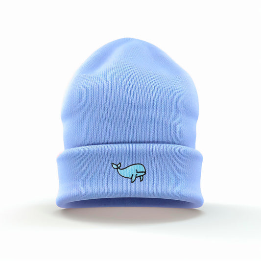 Adorable Whale Embroidered Beanie