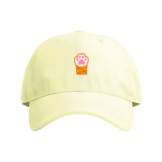 Orange Cat Paw Embroidered Cap