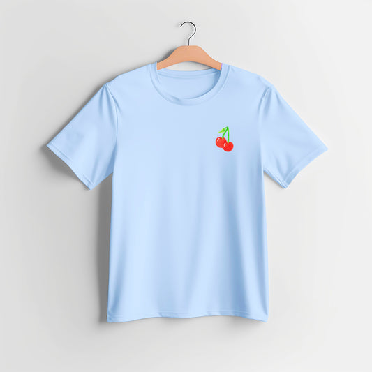 Aesthetic Cherry Embroidered T-shirt