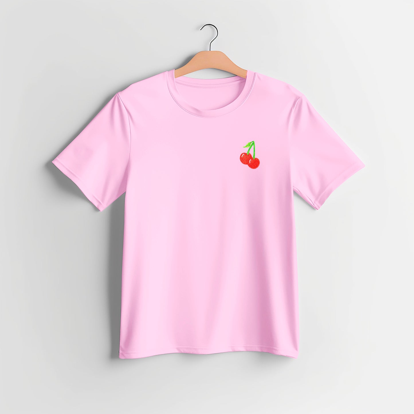 Aesthetic Cherry Embroidered T-shirt