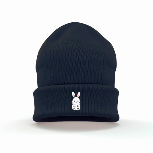 Adorable Bunny Embroidered Beanie