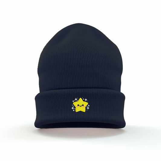 Cute Star Embroidered Beanie