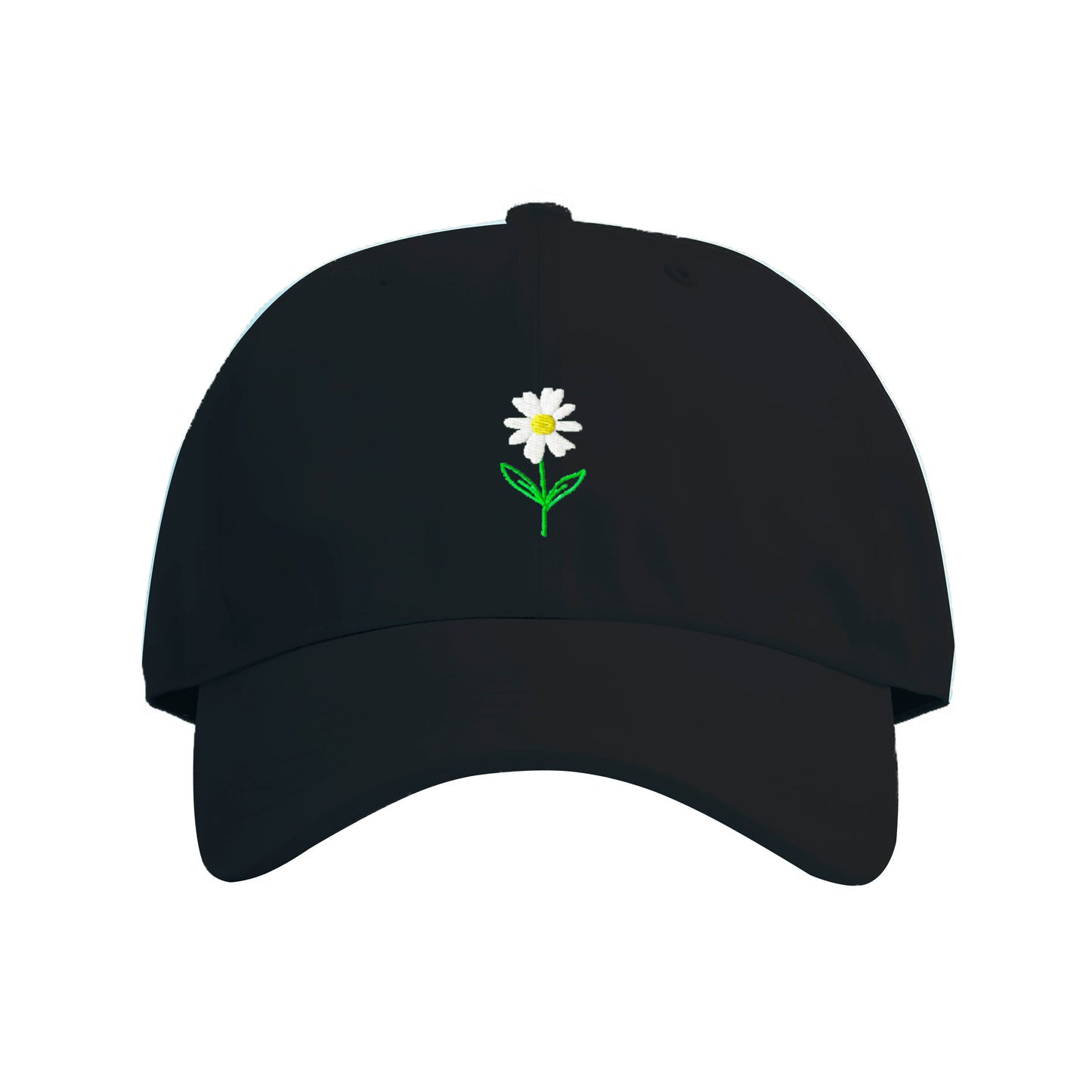 Delicate Daisy Embroidered Cap