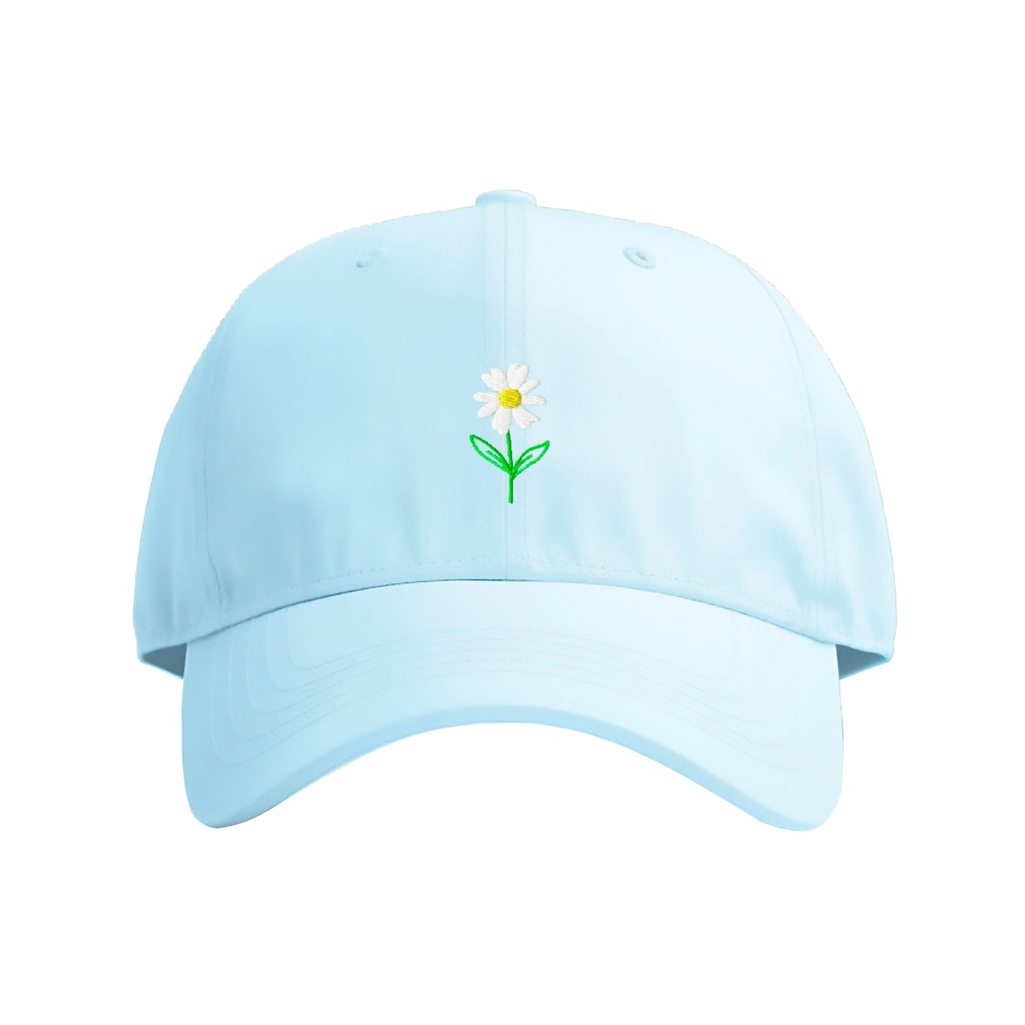 Delicate Daisy Embroidered Cap