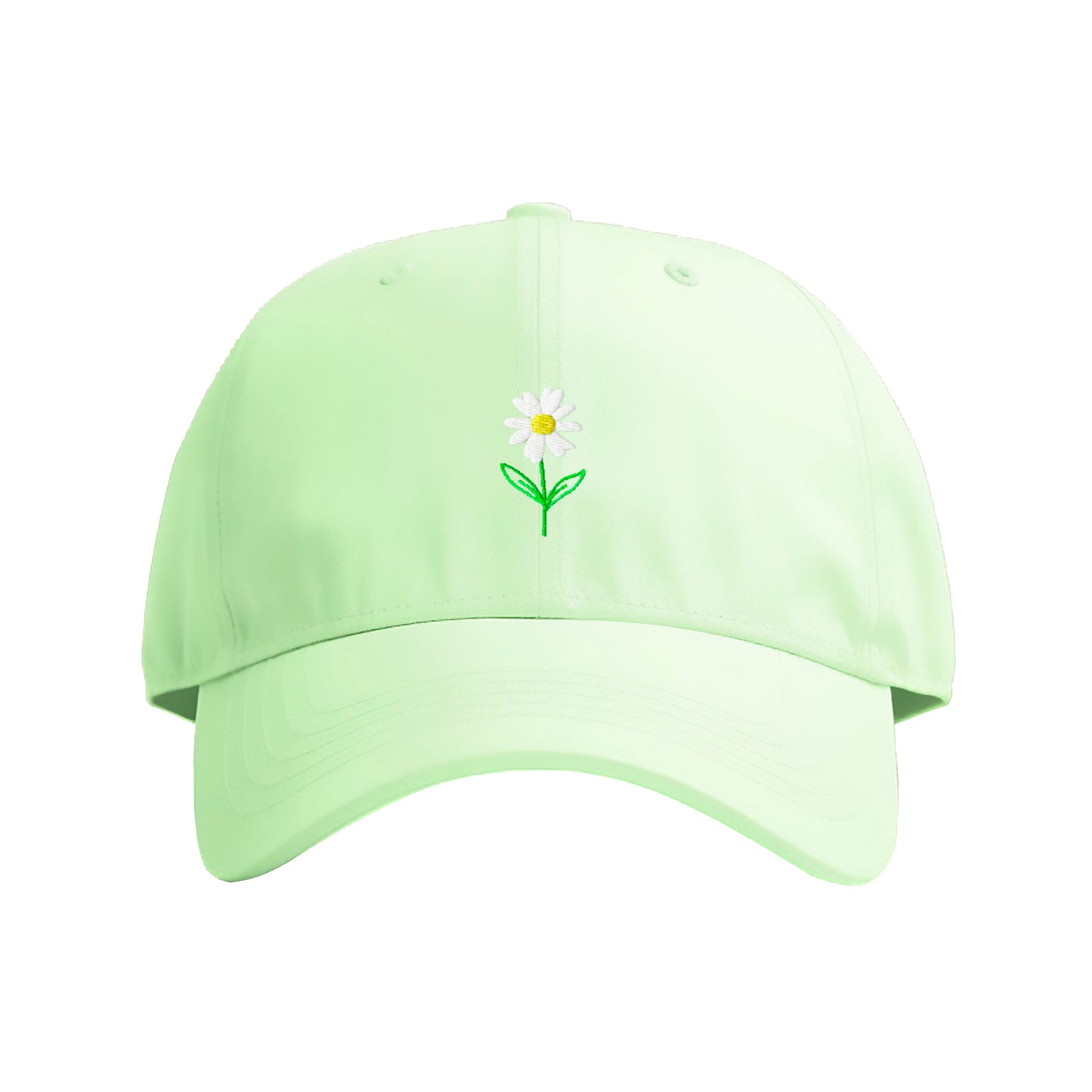 Delicate Daisy Embroidered Cap