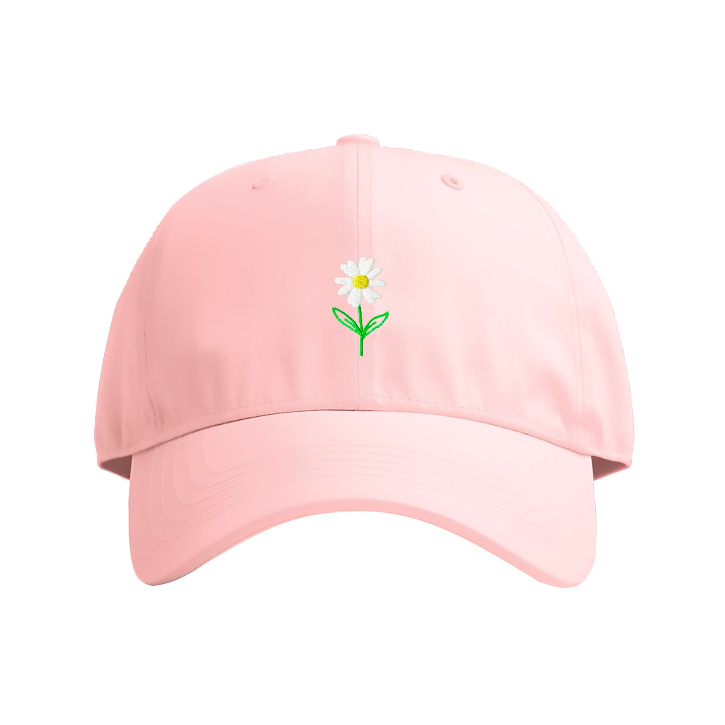 Delicate Daisy Embroidered Cap