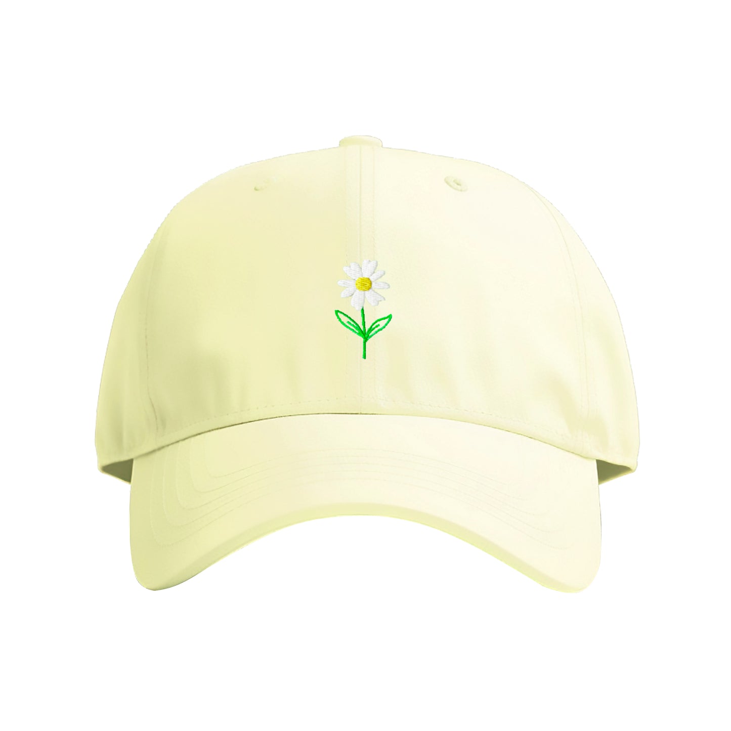 Delicate Daisy Embroidered Cap