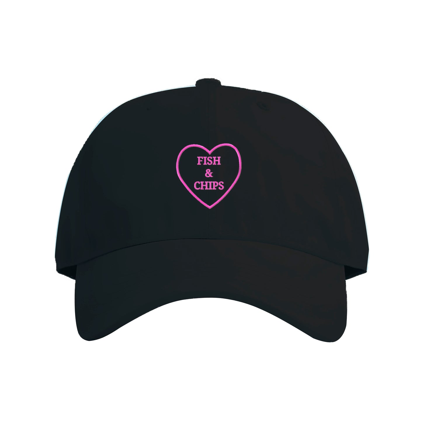 Fish & Chips Love Embroidered Cap