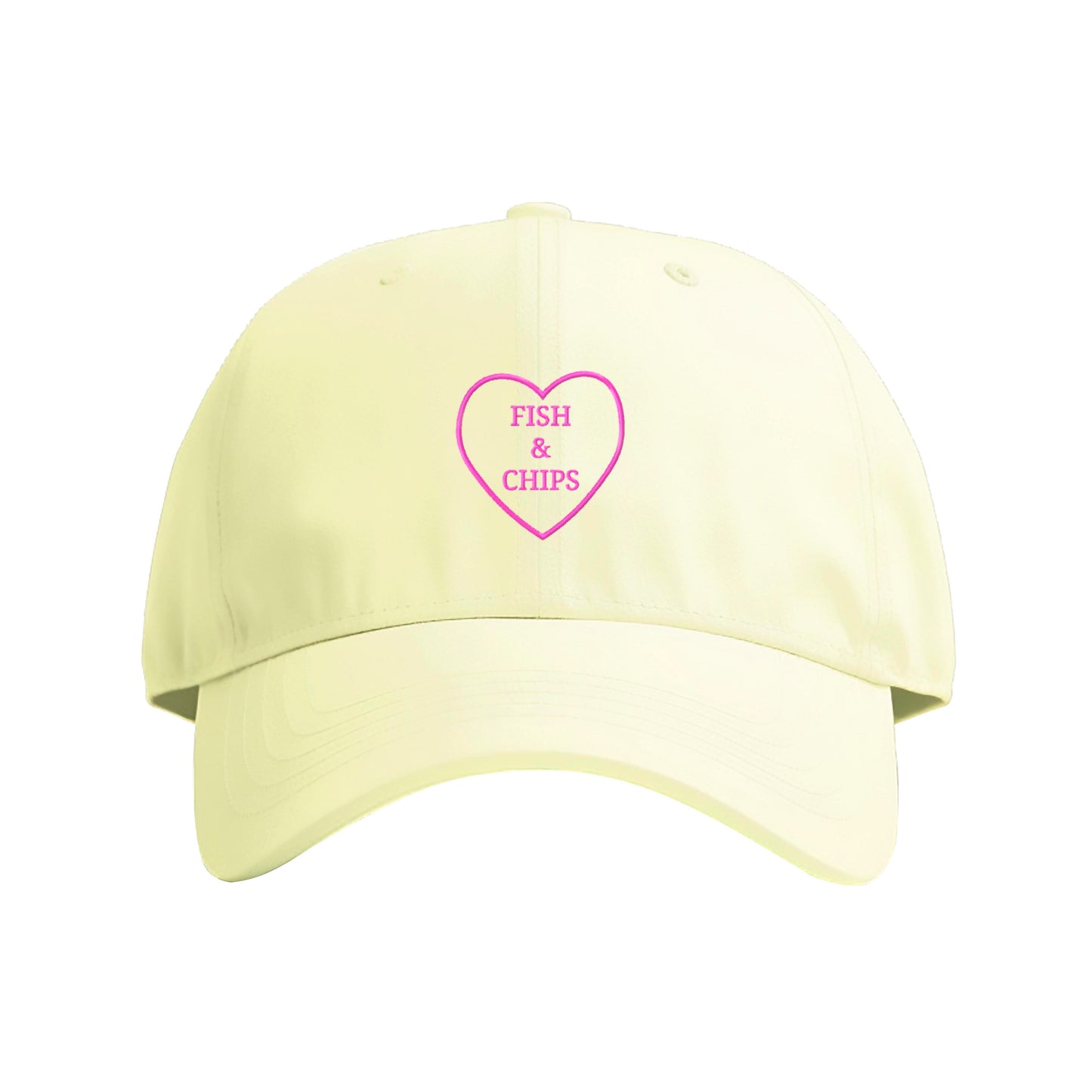 Fish & Chips Love Embroidered Cap