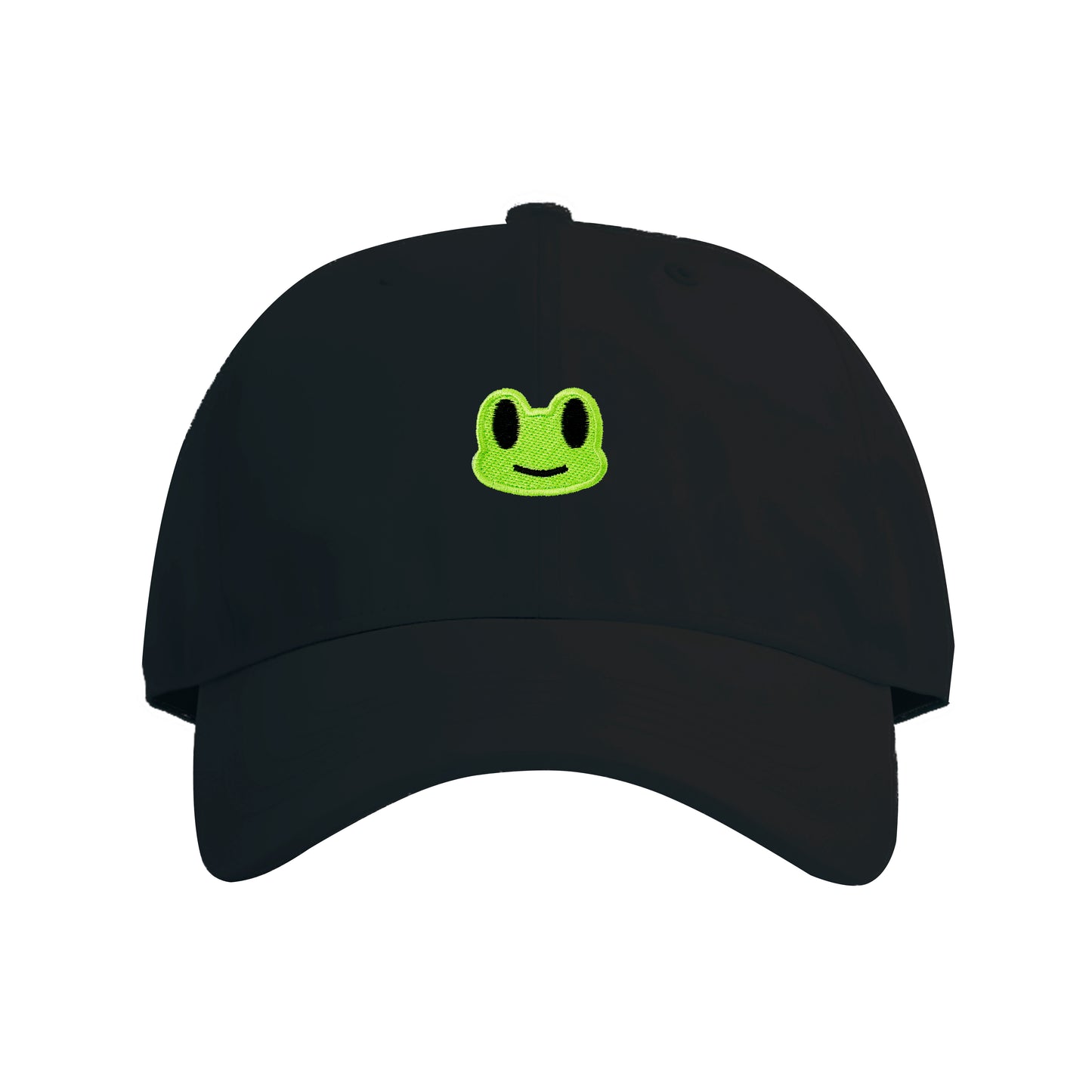 Cartoonish Frog Embroidered Cap