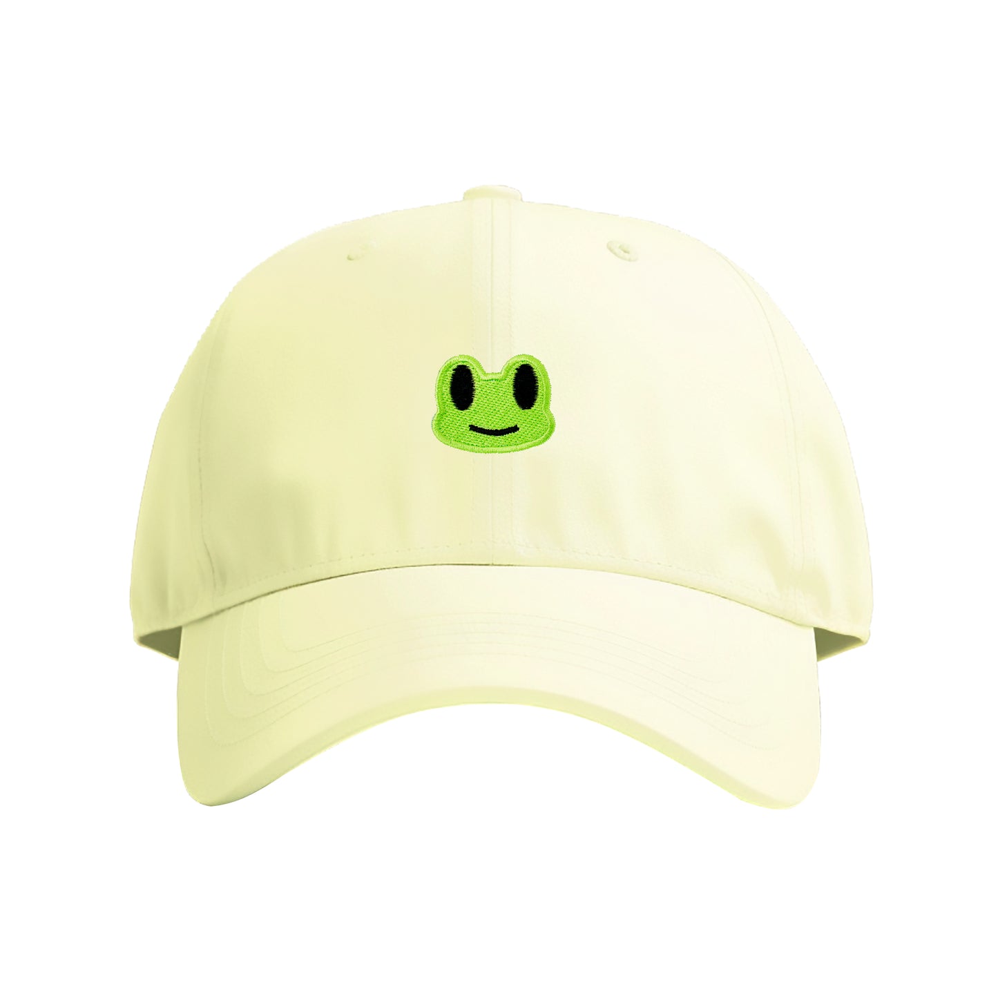 Cartoonish Frog Embroidered Cap