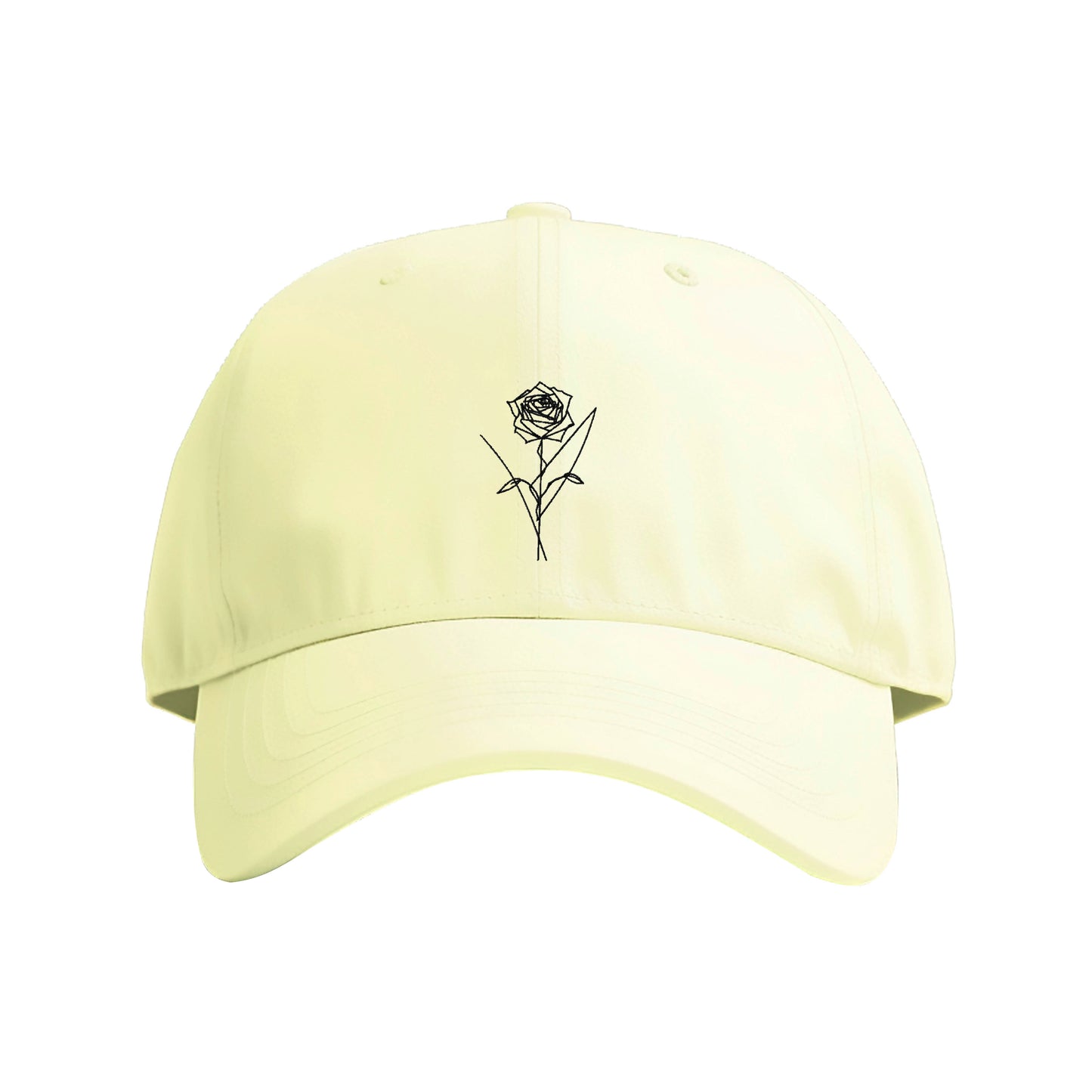 Rose Minimalism Embroidered Cap