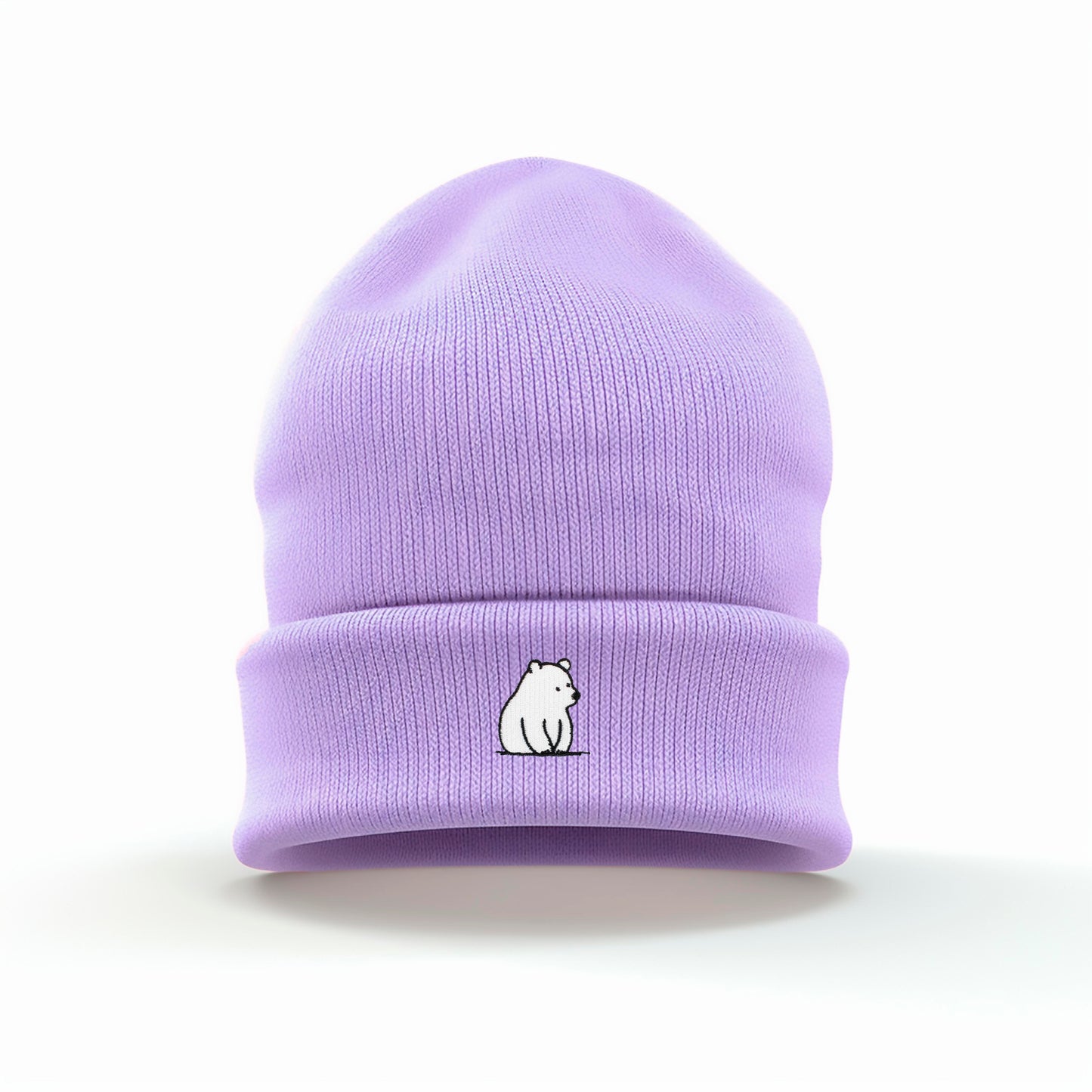 Polar Bear Embroidered Beanie