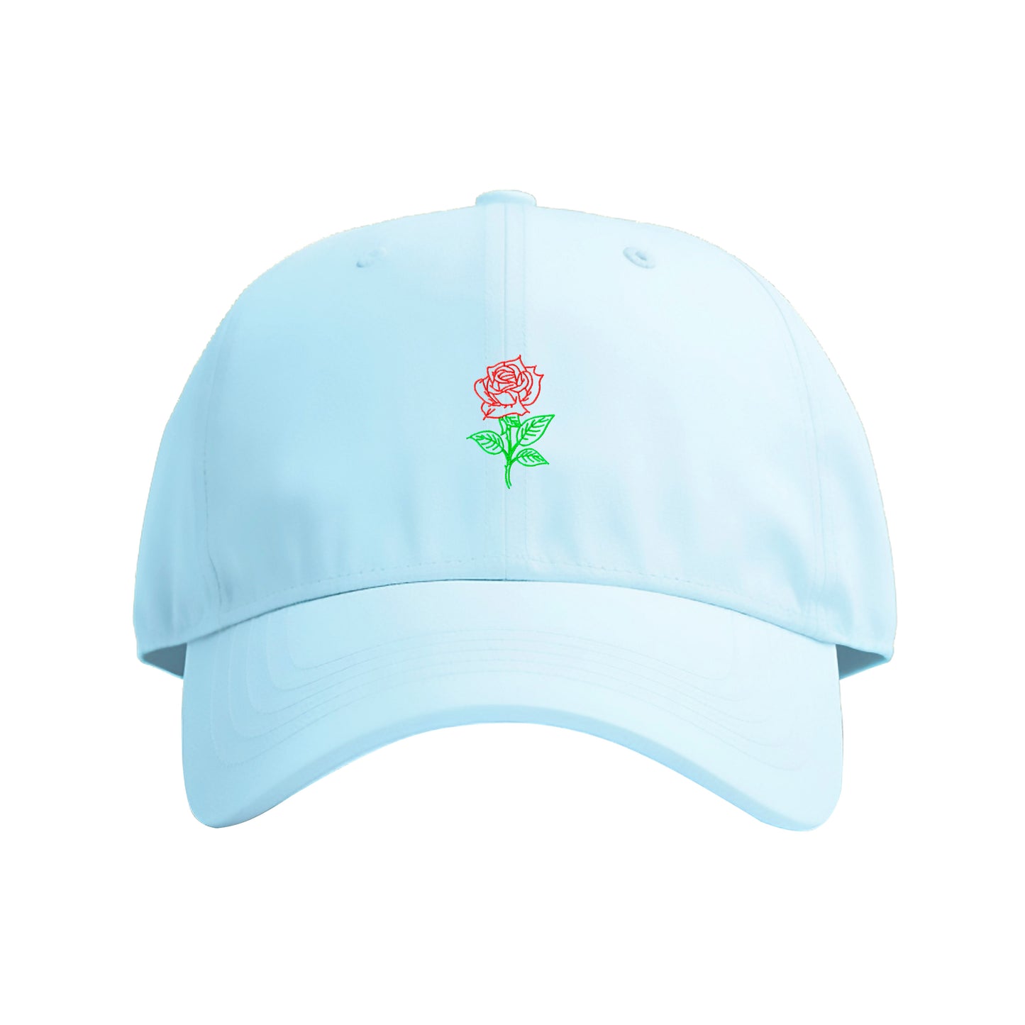 Rose Lineart Embroidered Cap