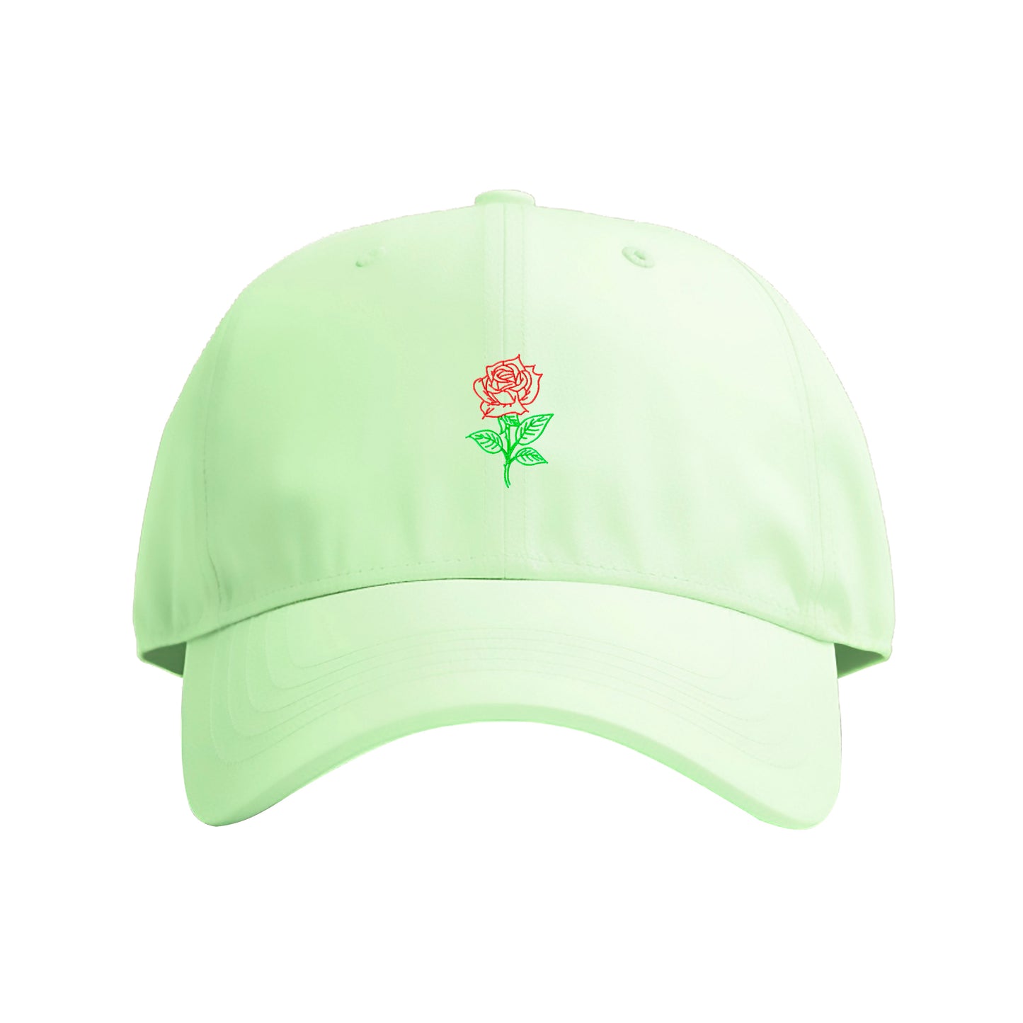 Rose Lineart Embroidered Cap