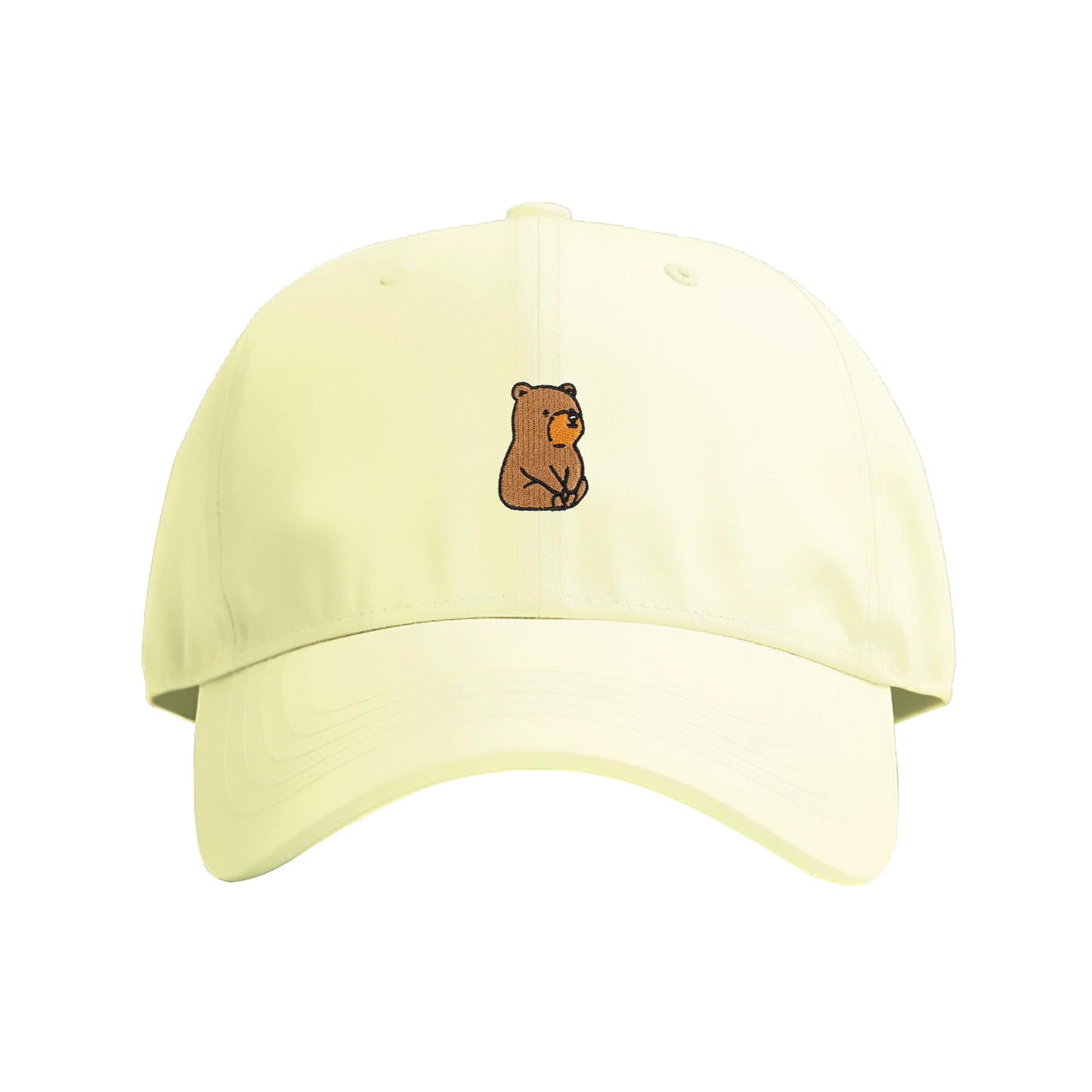 Sweet Sitting Bear Embroidered Cap