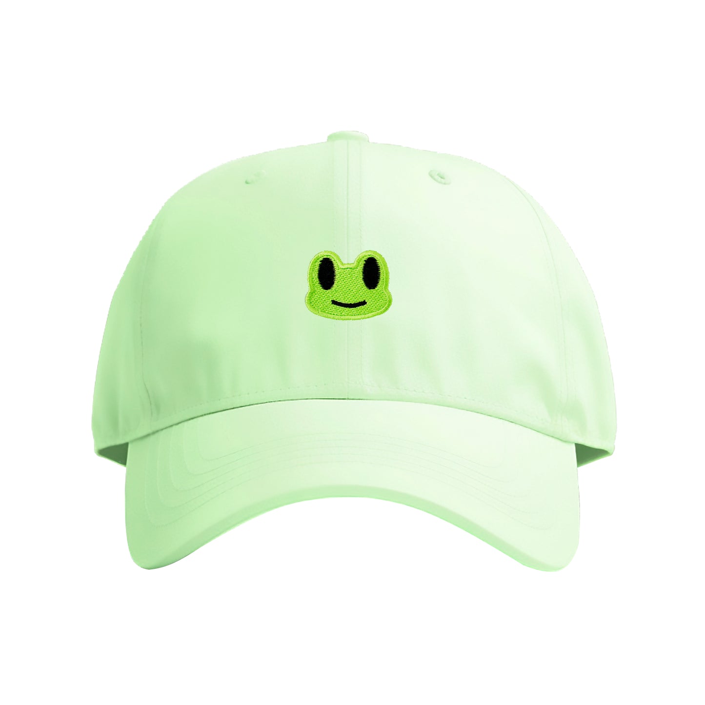 Cartoonish Frog Embroidered Cap