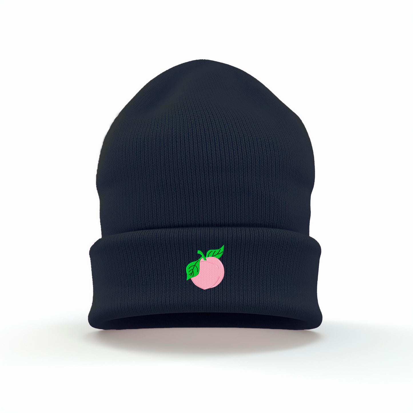 Aesthetic Peach Embroidered Beanie