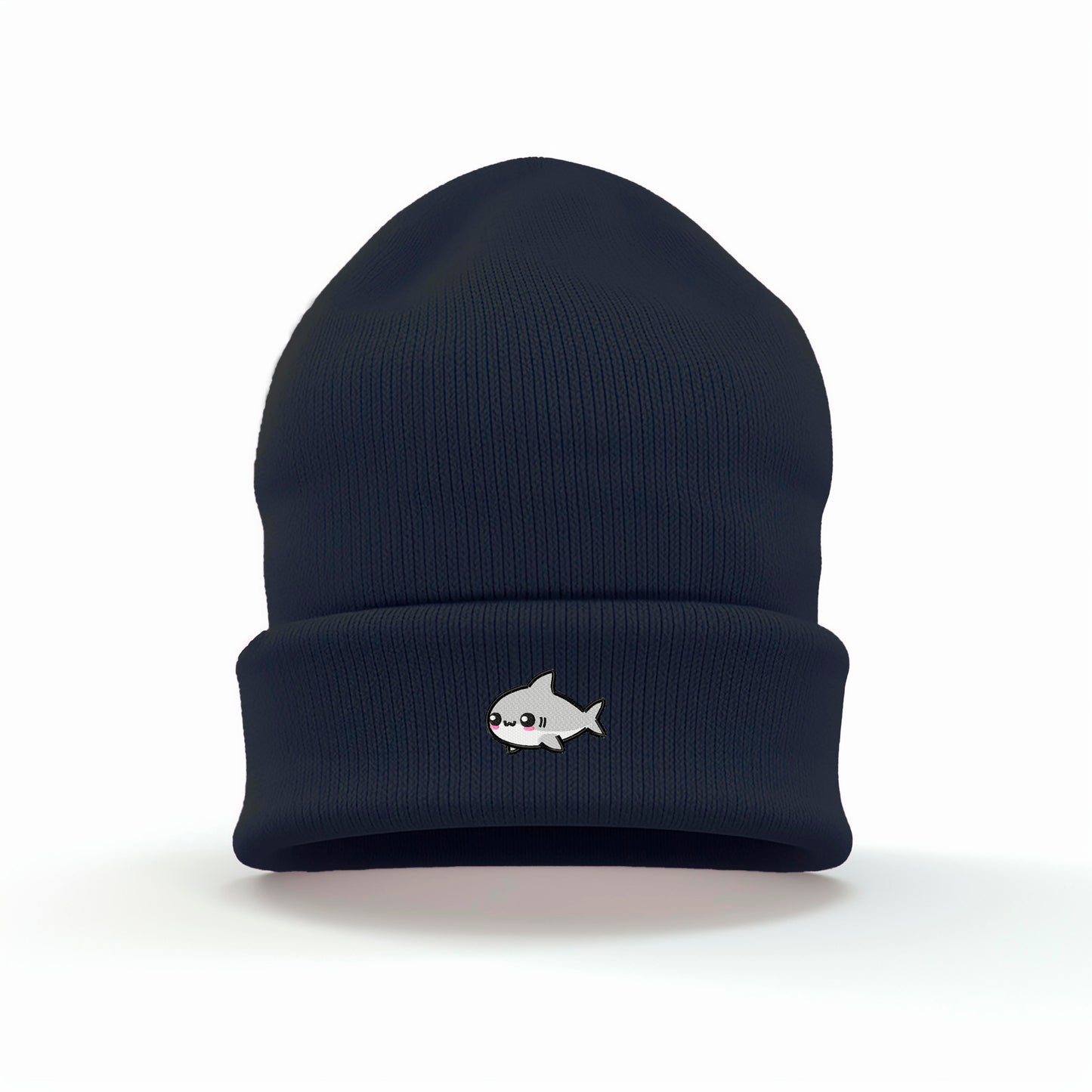 Cartoon Shark Embroidered Beanie