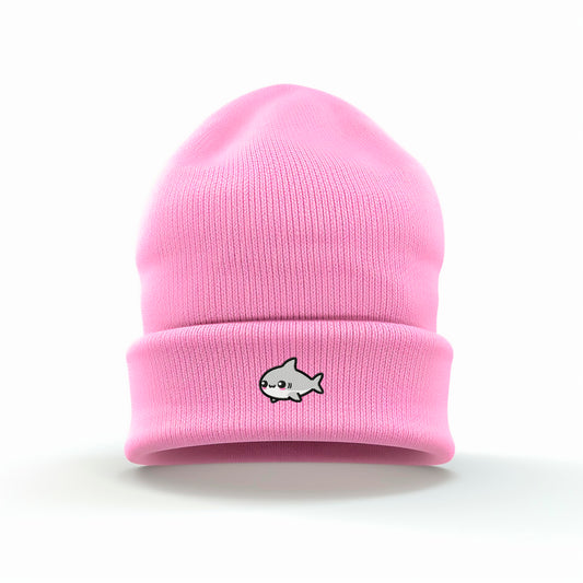 Cartoon Shark Embroidered Beanie