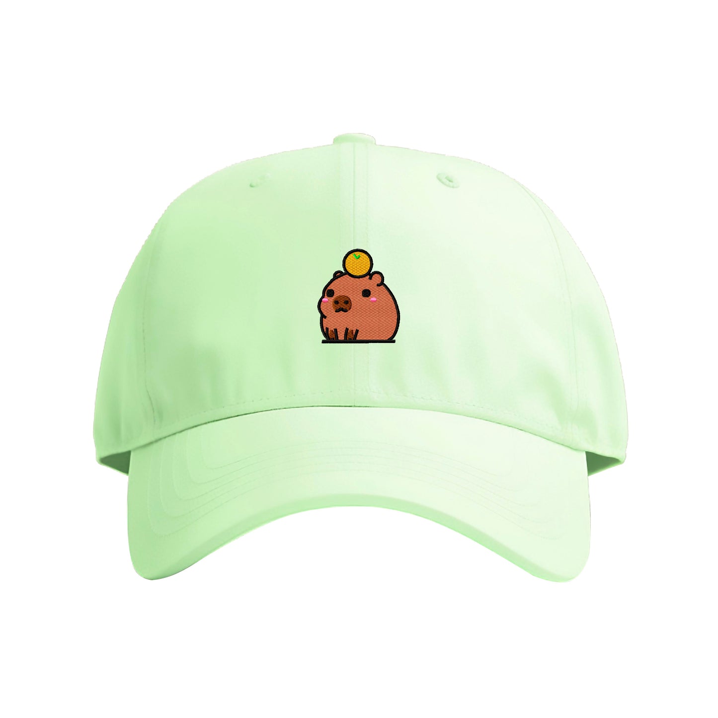 Chubby Capybara Embroidered Cap