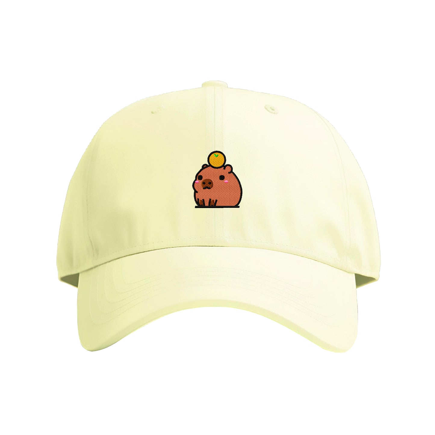 Chubby Capybara Embroidered Cap