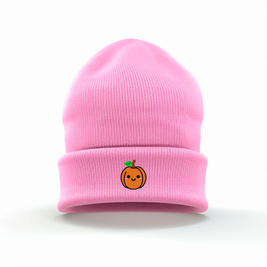 Cute Pumpkin Embroidered Beanie