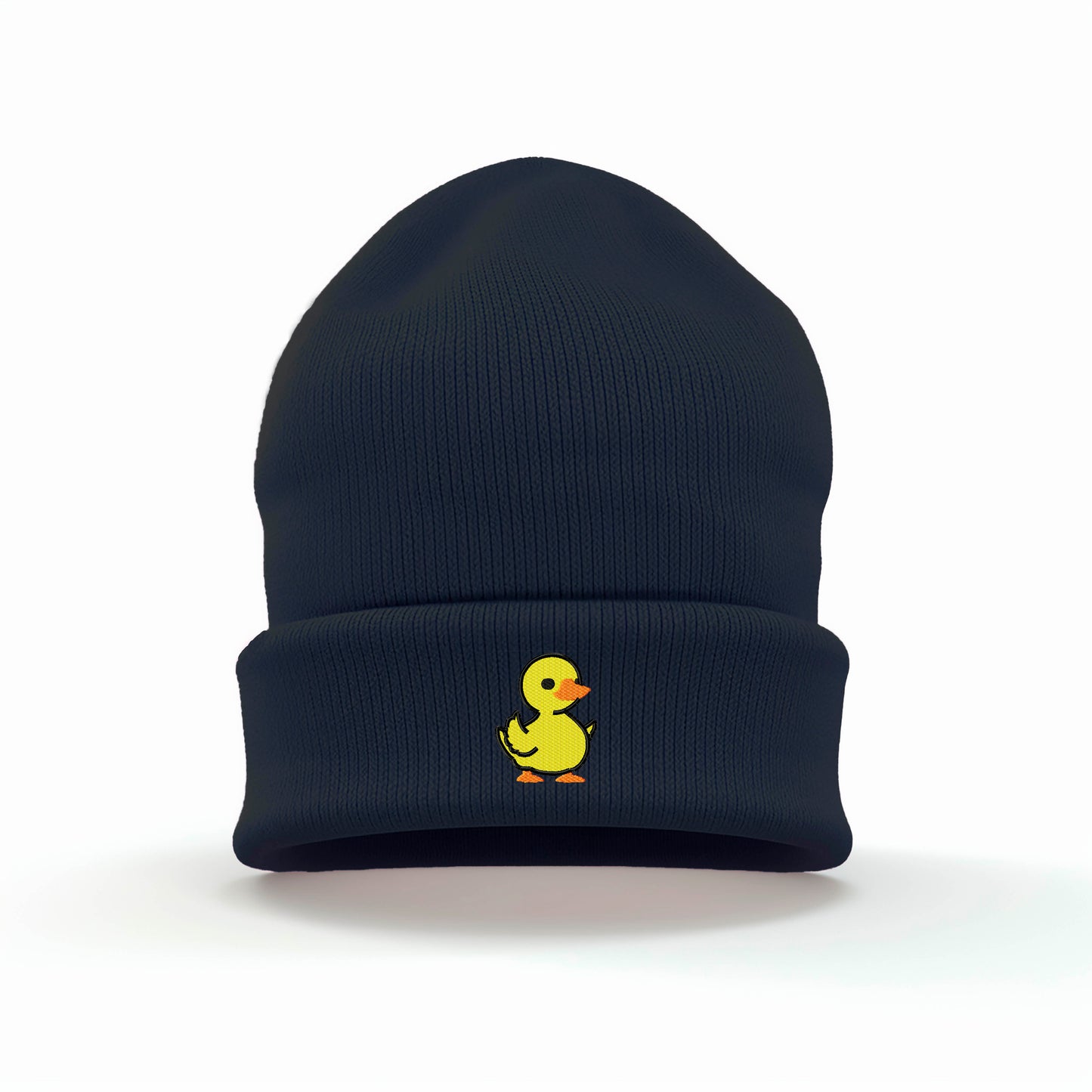 Yellow Duck Embroidered Beanie