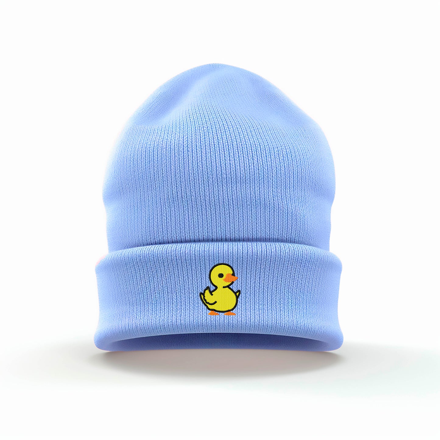 Yellow Duck Embroidered Beanie