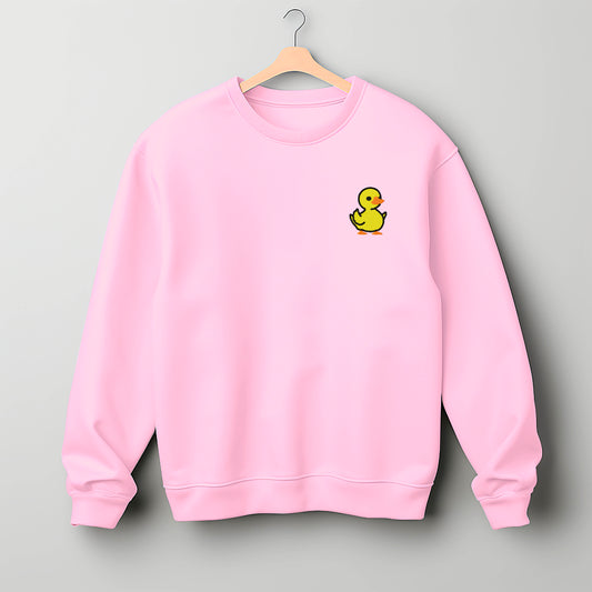 Yellow Duck Embroidered Sweatshirt